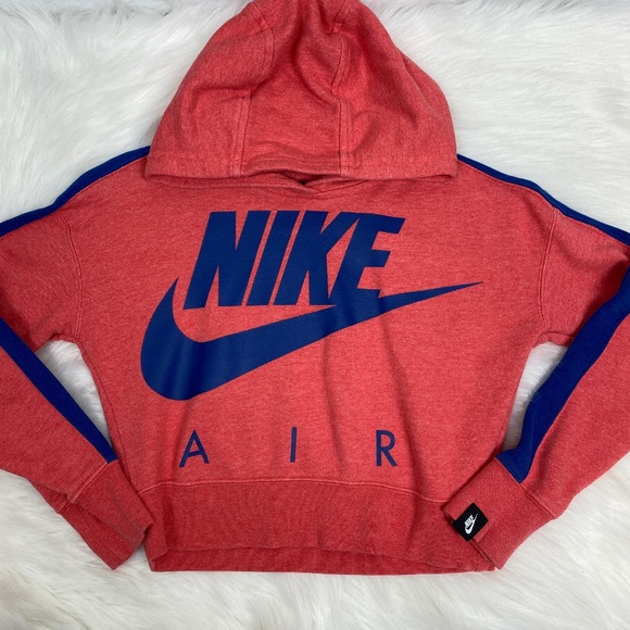 Nike Air Loose Fit Cropped Hoodie - Size Youth Medium - Picture 1 of 6
